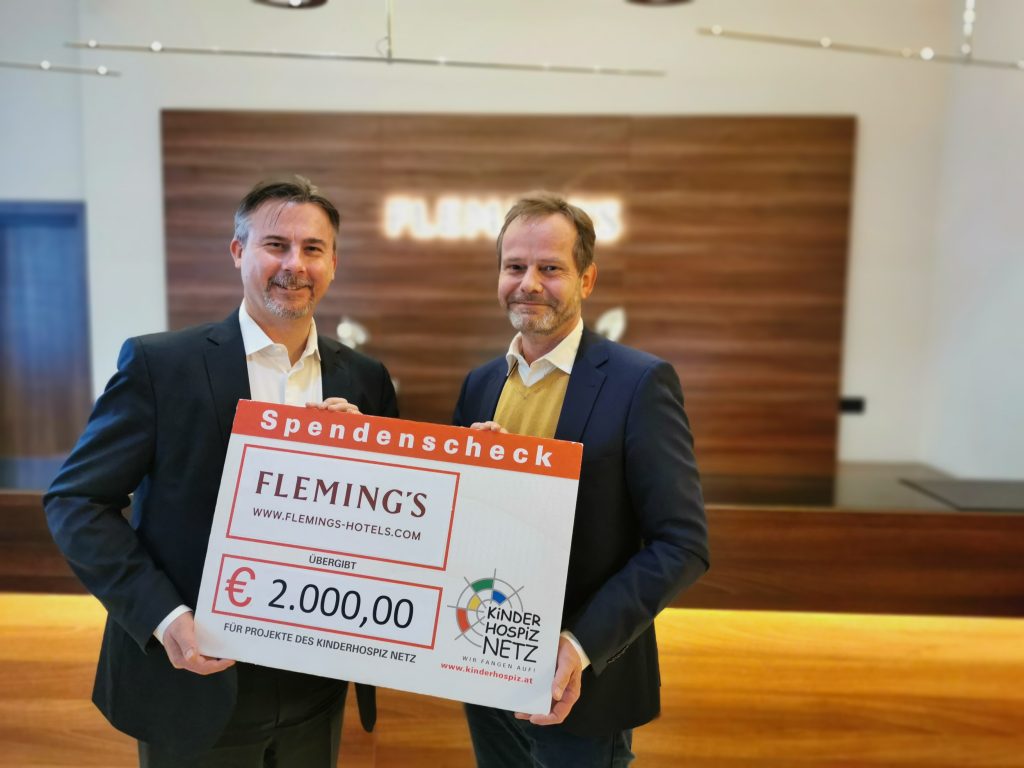 Wiener Fleming’s Hotel spendet 2.000 Euro