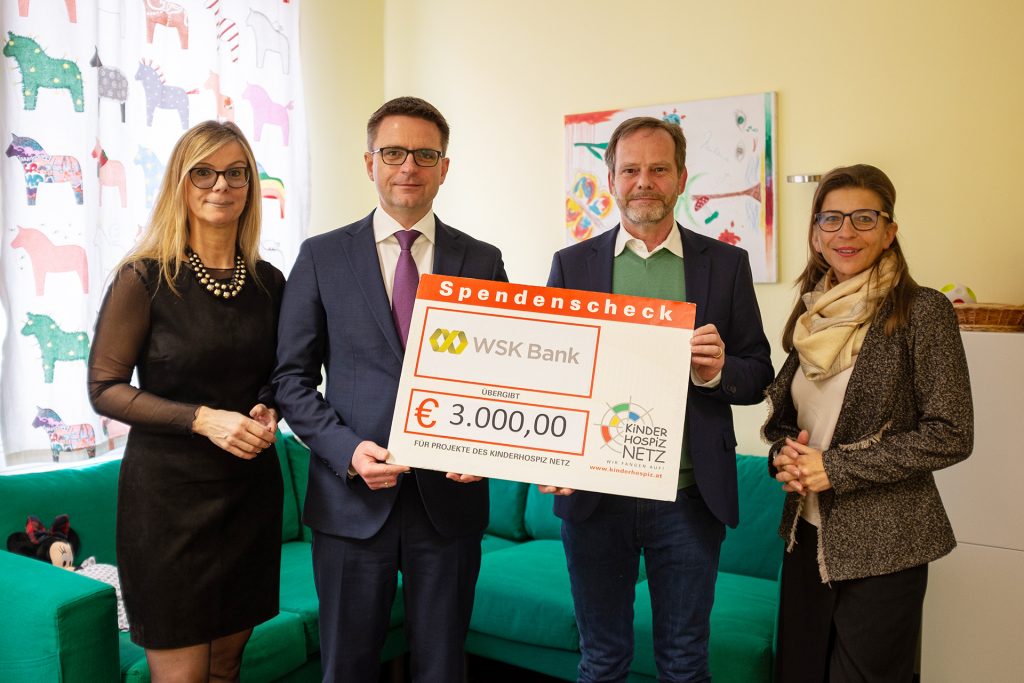 WSK Bank spendet 3.000 Euro für unsere Kinder